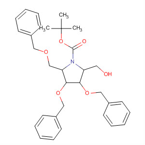 231618-88-5  1-Pyrrolidinecarboxylic acid,2-(hydroxymethyl)-3,4-bis(phenylmethoxy)-5-[(phenylmethoxy)methyl]-,1,1-dimethylethyl ester, (2R,3R,4R,5R)-
