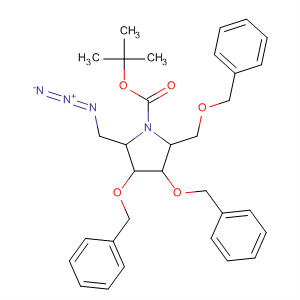 231618-91-0  1-Pyrrolidinecarboxylic acid,2-(azidomethyl)-3,4-bis(phenylmethoxy)-5-[(phenylmethoxy)methyl]-,1,1-dimethylethyl ester, (2R,3R,4R,5R)-
