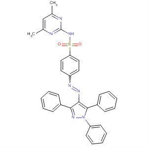 23170-31-2  Benzenesulfonamide,N-(4,6-dimethyl-2-pyrimidinyl)-4-[(1,3,5-triphenyl-1H-pyrazol-4-yl)azo]-