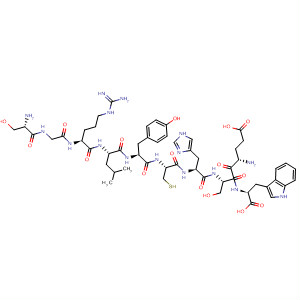 232934-06-4  L-Tryptophan,L-serylglycyl-L-arginyl-L-leucyl-L-tyrosyl-L-cysteinyl-L-histidyl-L-a-glutamyl-L-seryl-