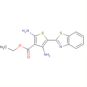 232941-04-7  3-Thiophenecarboxylic acid, 2,4-diamino-5-(2-benzothiazolyl)-, ethylester
