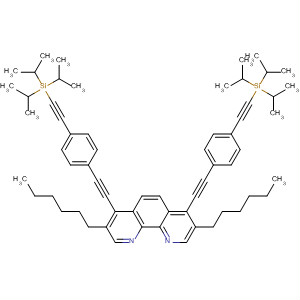 233262-45-8  1,10-Phenanthroline,3,8-dihexyl-4,7-bis[[4-[[tris(1-methylethyl)silyl]ethynyl]phenyl]ethynyl]-