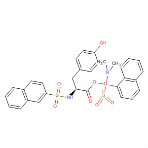 236430-16-3  L-Tyrosine, N-(2-naphthalenylsulfonyl)-,5-(dimethylamino)-1-naphthalenesulfonate (ester)