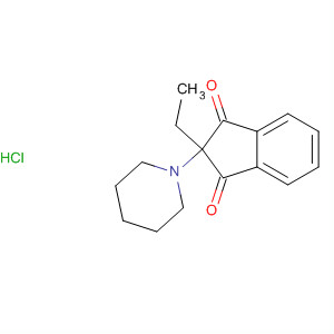 23860-94-8  1H-Indene-1,3(2H)-dione, 2-ethyl-2-(1-piperidinyl)-, hydrochloride