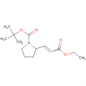 239483-02-4  1-Pyrrolidinecarboxylic acid, 2-(3-ethoxy-3-oxo-1-propenyl)-,1,1-dimethylethyl ester, (2S)-
