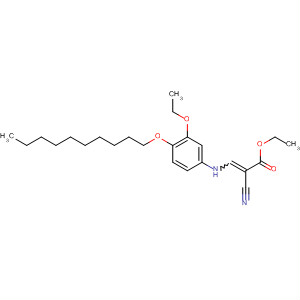 24030-83-9  2-Propenoic acid, 2-cyano-3-[[4-(decyloxy)-3-ethoxyphenyl]amino]-,ethyl ester