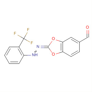 240821-50-5  1,3-Benzodioxole-5-carboxaldehyde,[2-(trifluoromethyl)phenyl]hydrazone