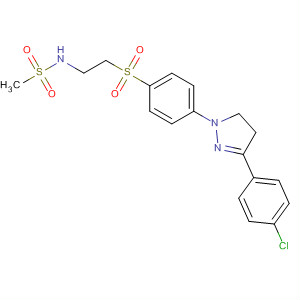 24100-43-4  Methanesulfonamide,N-[2-[[4-[3-(4-chlorophenyl)-4,5-dihydro-1H-pyrazol-1-yl]phenyl]sulfonyl]ethyl]-