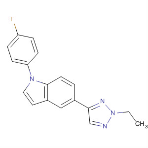 243467-74-5  1H-Indole, 5-(2-ethyl-2H-1,2,3-triazol-4-yl)-1-(4-fluorophenyl)-