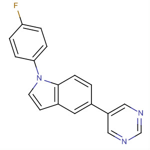 243467-83-6  1H-Indole, 1-(4-fluorophenyl)-5-(5-pyrimidinyl)-