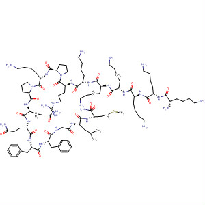 243655-00-7  L-Methioninamide,L-lysyl-L-lysyl-L-lysyl-L-lysyl-L-lysyl-L-lysyl-L-arginyl-L-prolyl-L-lysyl-L-prolyl-L-glutaminyl-L-glutaminyl-L-phenylalanyl-L-phenylalanylglycyl-L-leucyl-