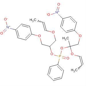 243962-67-6  Phosphonic acid, phenyl-,bis[1-[(4-nitrophenoxy)methyl]-2-(1-propenyloxy)ethyl] ester