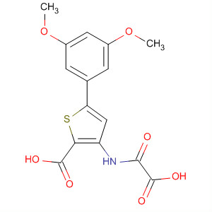 243985-41-3  2-Thiophenecarboxylic acid,3-[(carboxycarbonyl)amino]-5-(3,5-dimethoxyphenyl)-