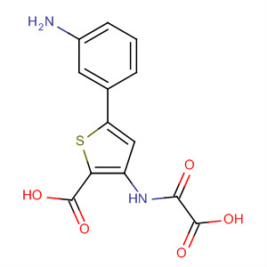 243985-43-5  2-Thiophenecarboxylic acid,5-(3-aminophenyl)-3-[(carboxycarbonyl)amino]-