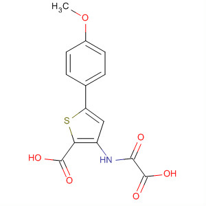 243985-44-6  2-Thiophenecarboxylic acid,3-[(carboxycarbonyl)amino]-5-(4-methoxyphenyl)-