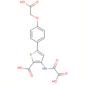 243985-65-1  2-Thiophenecarboxylic acid,3-[(carboxycarbonyl)amino]-5-[4-(carboxymethoxy)phenyl]-