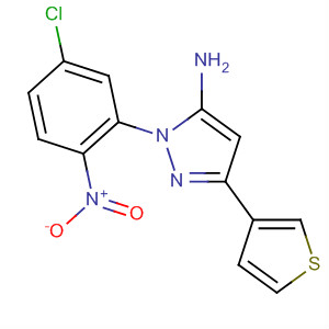 244233-79-2  1H-Pyrazol-5-amine, 1-(5-chloro-2-nitrophenyl)-3-(3-thienyl)-