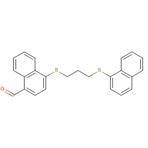 244301-25-5  1-Naphthalenecarboxaldehyde, 4-[[3-(1-naphthalenylthio)propyl]thio]-