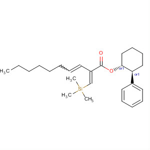 244607-52-1  3-Decenoic acid, 2-[(trimethylsilyl)methylene]-,(1R,2S)-2-phenylcyclohexyl ester, (2Z,3E)-rel-