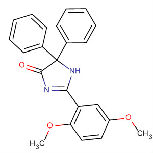 245037-81-4  4H-Imidazol-4-one, 2-(2,5-dimethoxyphenyl)-1,5-dihydro-5,5-diphenyl-