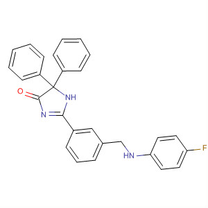 245038-08-8  4H-Imidazol-4-one,2-[3-[[(4-fluorophenyl)amino]methyl]phenyl]-1,5-dihydro-5,5-diphenyl-