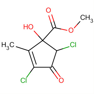 24524-67-2  2-Cyclopentene-1-carboxylic acid,3,5-dichloro-1-hydroxy-2-methyl-4-oxo-, methyl ester, trans-