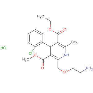 246852-07-3  3,5-Pyridinedicarboxylic acid,2-[(2-aminoethoxy)methyl]-4-(2-chlorophenyl)-1,4-dihydro-6-methyl-,3-ethyl 5-methyl ester, monohydrochloride