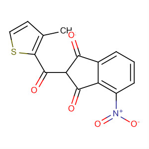 247150-07-8  1H-Indene-1,3(2H)-dione, 2-[(3-methyl-2-thienyl)carbonyl]-4-nitro-