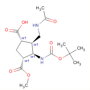 247159-20-2  1,3-Cyclopentanedicarboxylic acid,4-[(acetylamino)methyl]-5-[[(1,1-dimethylethoxy)carbonyl]amino]-,3-methyl ester, (1R,3S,4S,5R)-rel-