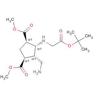 247159-44-0  1,3-Cyclopentanedicarboxylic acid,4-(aminomethyl)-5-[[(1,1-dimethylethoxy)carbonyl]methylamino]-,dimethyl ester, (1R,3S,4S,5R)-rel-