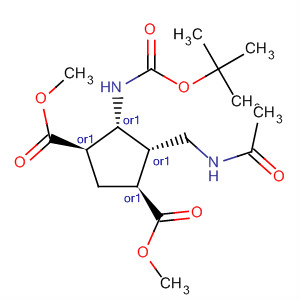 247159-50-8  1,3-Cyclopentanedicarboxylic acid,4-[(acetylamino)methyl]-5-[[(1,1-dimethylethoxy)carbonyl]amino]-,dimethyl ester, (1R,3S,4S,5R)-rel-