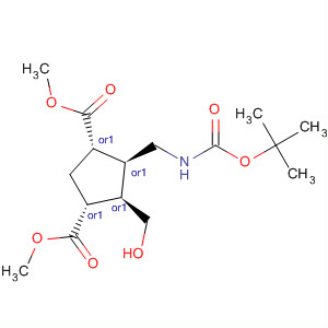 247159-57-5  1,3-Cyclopentanedicarboxylic acid,4-[[[(1,1-dimethylethoxy)carbonyl]amino]methyl]-5-(hydroxymethyl)-,dimethyl ester, (1R,3S,4S,5R)-rel-