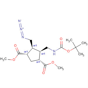 247159-58-6  1,3-Cyclopentanedicarboxylic acid,4-(azidomethyl)-5-[[[(1,1-dimethylethoxy)carbonyl]amino]methyl]-,dimethyl ester, (1R,3S,4S,5R)-rel-