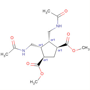 247159-66-6  1,3-Cyclopentanedicarboxylic acid, 4,5-bis[(acetylamino)methyl]-,dimethyl ester, (1R,3S,4S,5R)-rel-
