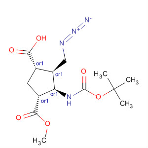 247159-70-2  1,3-Cyclopentanedicarboxylic acid,4-(azidomethyl)-5-[[(1,1-dimethylethoxy)carbonyl]amino]-, 3-methylester, (1R,3S,4S,5R)-rel-