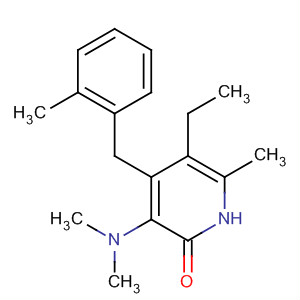 248247-05-4  2(1H)-Pyridinone,3-(dimethylamino)-5-ethyl-6-methyl-4-[(2-methylphenyl)methyl]-