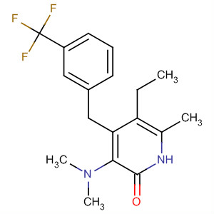 248247-49-6  2(1H)-Pyridinone,3-(dimethylamino)-5-ethyl-6-methyl-4-[[3-(trifluoromethyl)phenyl]methyl]-