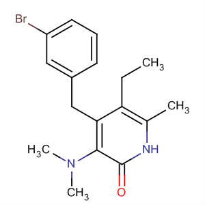248247-53-2  2(1H)-Pyridinone,4-[(3-bromophenyl)methyl]-3-(dimethylamino)-5-ethyl-6-methyl-
