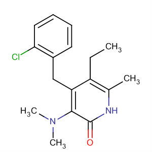 248247-57-6  2(1H)-Pyridinone,4-[(2-chlorophenyl)methyl]-3-(dimethylamino)-5-ethyl-6-methyl-