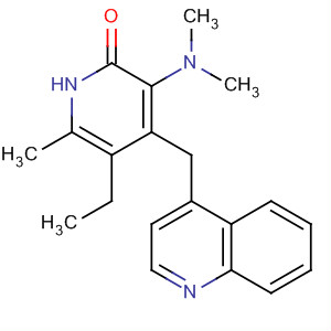 248247-66-7  2(1H)-Pyridinone,3-(dimethylamino)-5-ethyl-6-methyl-4-(4-quinolinylmethyl)- 248247-66-7  2(1H)-Pyridinone,3-(dimethylamino)-5-ethyl-6-methyl-4-(4-quinolinylmethyl)-