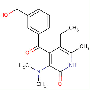 248248-17-1  2(1H)-Pyridinone,3-(dimethylamino)-5-ethyl-4-[3-(hydroxymethyl)benzoyl]-6-methyl-