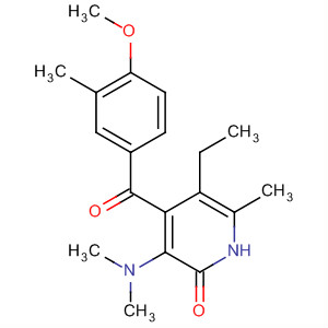 248248-61-5  2(1H)-Pyridinone,3-(dimethylamino)-5-ethyl-4-(4-methoxy-3-methylbenzoyl)-6-methyl- 248248-61-5  2(1H)-Pyridinone,3-(dimethylamino)-5-ethyl-4-(4-methoxy-3-methylbenzoyl)-6-methyl-