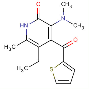248248-70-6  2(1H)-Pyridinone,3-(dimethylamino)-5-ethyl-6-methyl-4-(2-thienylcarbonyl)- 248248-70-6  2(1H)-Pyridinone,3-(dimethylamino)-5-ethyl-6-methyl-4-(2-thienylcarbonyl)-