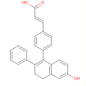 248956-28-7  2-Propenoic acid,3-[4-(3,4-dihydro-6-hydroxy-2-phenyl-1-naphthalenyl)phenyl]-, (2E)-