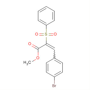 250121-93-8  2-Propenoic acid, 3-(4-bromophenyl)-2-(phenylsulfonyl)-, methyl ester 250121-93-8  2-Propenoic acid, 3-(4-bromophenyl)-2-(phenylsulfonyl)-, methyl ester