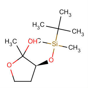 250283-99-9  2-Furanol, 3-[[(1,1-dimethylethyl)dimethylsilyl]oxy]tetrahydro-2-methyl-,(3S)-