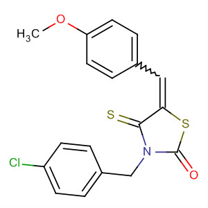 250738-61-5  2-Thiazolidinone,3-[(4-chlorophenyl)methyl]-5-[(4-methoxyphenyl)methylene]-4-thioxo-