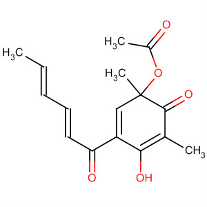 251091-29-9  2,4-Cyclohexadien-1-one,6-(acetyloxy)-3-hydroxy-2,6-dimethyl-4-[(2E,4E)-1-oxo-2,4-hexadienyl]-