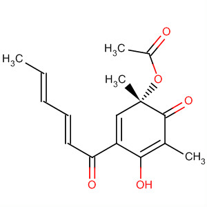 251091-33-5  2,4-Cyclohexadien-1-one,6-(acetyloxy)-3-hydroxy-2,6-dimethyl-4-[(2E,4E)-1-oxo-2,4-hexadienyl]-,(6S)-