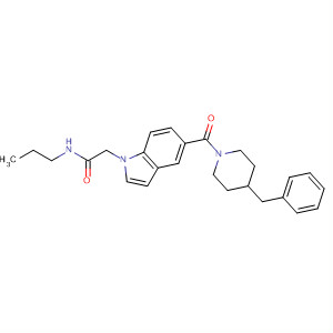 251106-92-0  1H-Indole-1-acetamide,5-[[4-(phenylmethyl)-1-piperidinyl]carbonyl]-N-propyl-